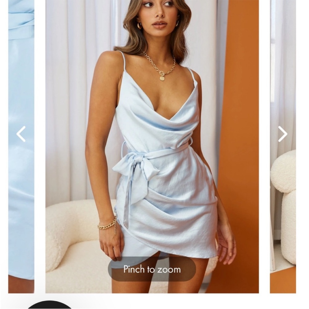 Selfie Leslie mini wrap dress